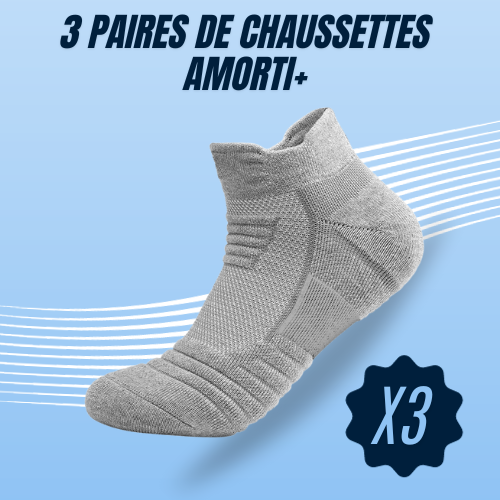 3 Paires de Chaussettes Amorti+