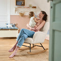 PLUMA – Ultra-Soft Nursing Rocking Chair Adjustable Headrest & Side Pockets