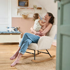 PLUMA – Ultra-Soft Nursing Rocking Chair Adjustable Headrest & Side Pockets