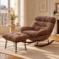 HAVSA – XXL Lounge Rocking Chair 135° Reclining Removable Covers with Footrest