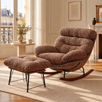 HAVSA – XXL Lounge Rocking Chair 135° Reclining Removable Covers with Footrest