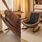 HAVSA – XXL Lounge Rocking Chair 135° Reclining Removable Covers with Footrest