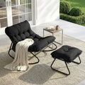PLUVIA – Outdoor Rocking Chair Waterproof Cushion & Matching Footrest