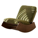 RETRA – Retro Rocking Chair Corduroy Velvet Solid Wood Frame Vintage