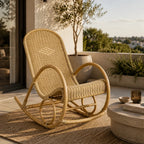 MANOA – Rattan & Manau Rocking Chair Hand-Woven Bohemian Style